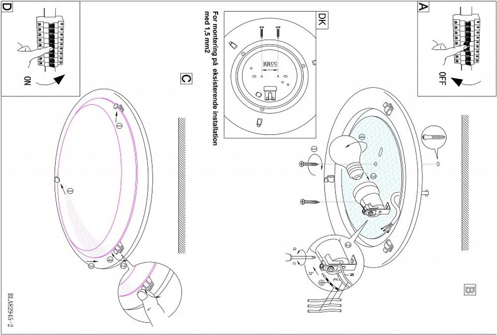 Накладной светильник Eglo Planet 1 83162