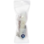 Мочалка для тела «PREMIUM - FERGAMO», цвет белый / капучино, 26*6см, 60грамм (зип пакет и наклейка Ultramarine)✦