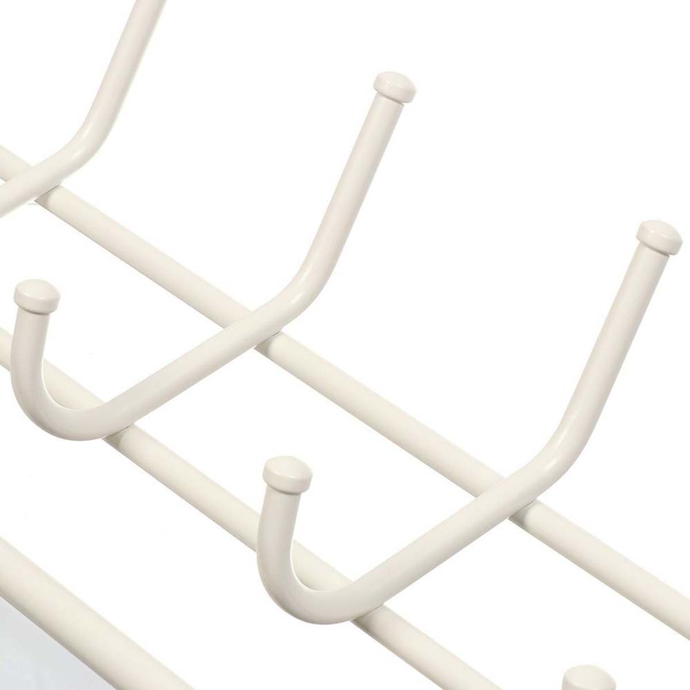 Вешалка настенная 5 крюч, с полкой 60, 22х60х26.5 см, сталь, ЗМИ, ВСП 6 Б, бел