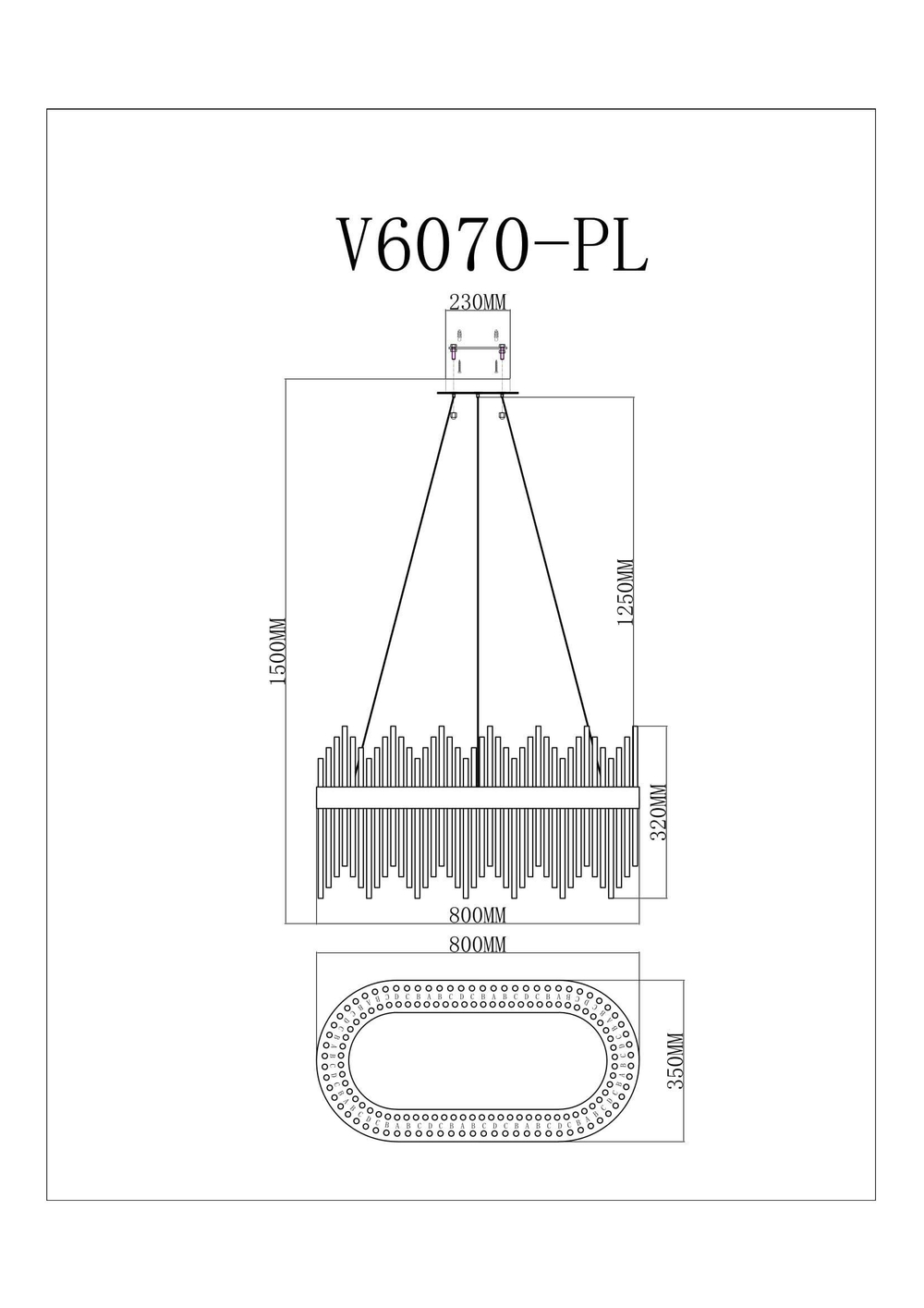 Светодиодный подвесной светильник Moderli V6070-PL Diadem