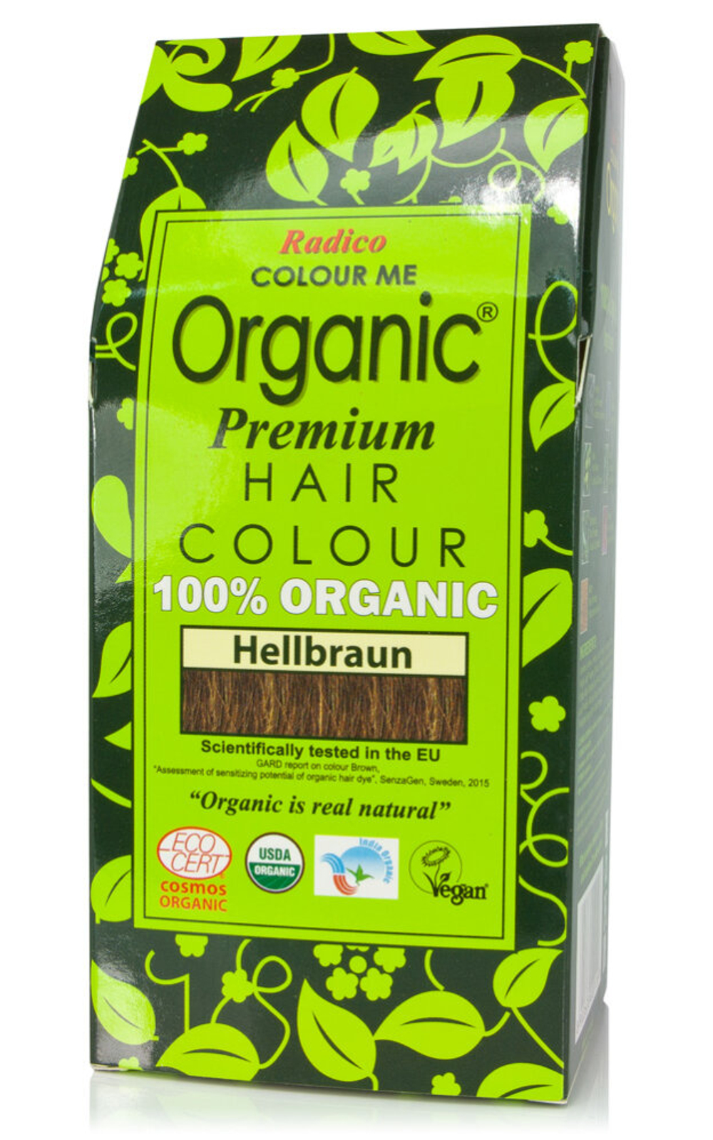 Краска для волос Radico на растительной основе, светло-коричневая., 100 гр