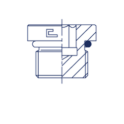 Заглушка VH (Ш) UNF 1.7/8 (o-ring)