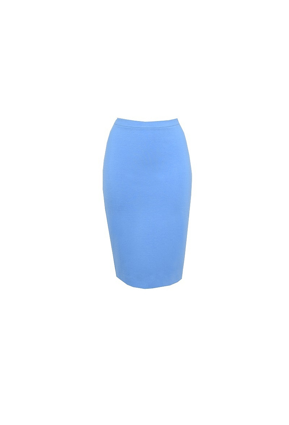 Юбка-карандаш голубая 54-16SS