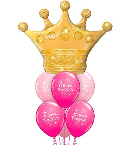 Букет из 7 шаров - Корона