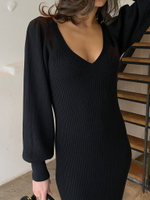 Платье ISA с декольте, чёрный