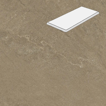 Угловая ступень с фаской Lifebrick Mountain Chocolate 600x330x20