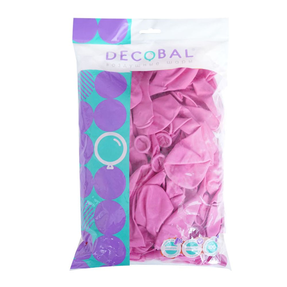 Розовый, Пастель / Rose, латексный шар 50шт.