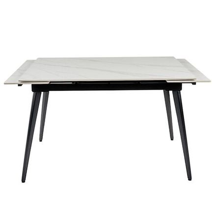 Стол керамический LA ALTA DENVER WHITE MARBLE MATT 120, каркас черный