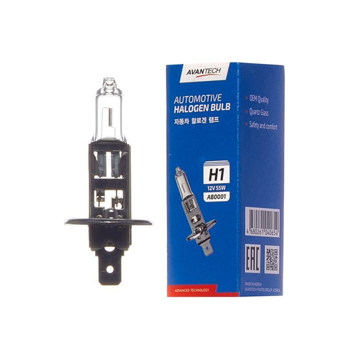 Лампа головного света Avantech H1 12V 55W AB0001