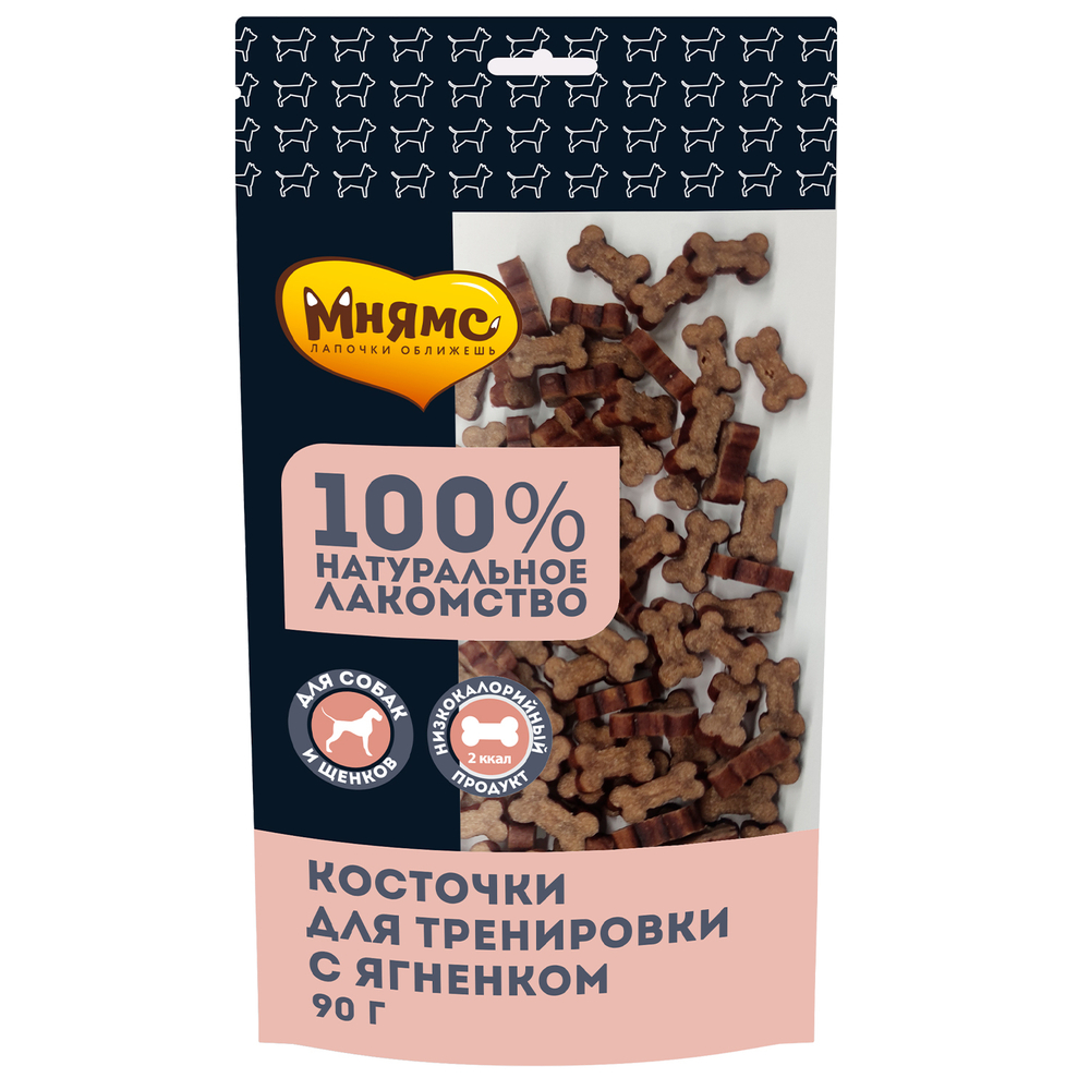 Мнямс лакомство для собак тренировочные с ягненком