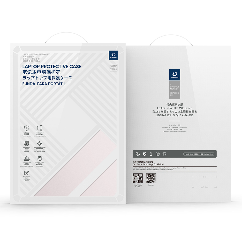 Чехол розовый для ноутбука MacBook Neo 13 (с 2026-), серии LCGM Series Protective от Dux Ducis