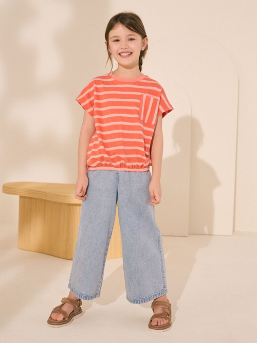 Футболка на резинке для девочки Next AG5-763, Оранжевый