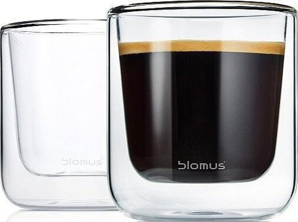 Набор чашек Blomus Nero, 2 предмета, 200 мл, стекло