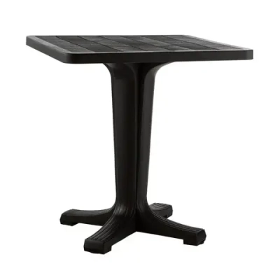 Стол Прованс квадратный 70см 1 ножка шоколадный 700х700х720мм