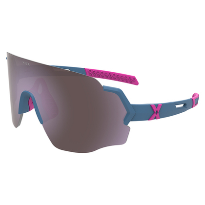 Спортивные очки с диоптриями HILX Savage (L) / Matt Green. Pink / Light Purple Lens