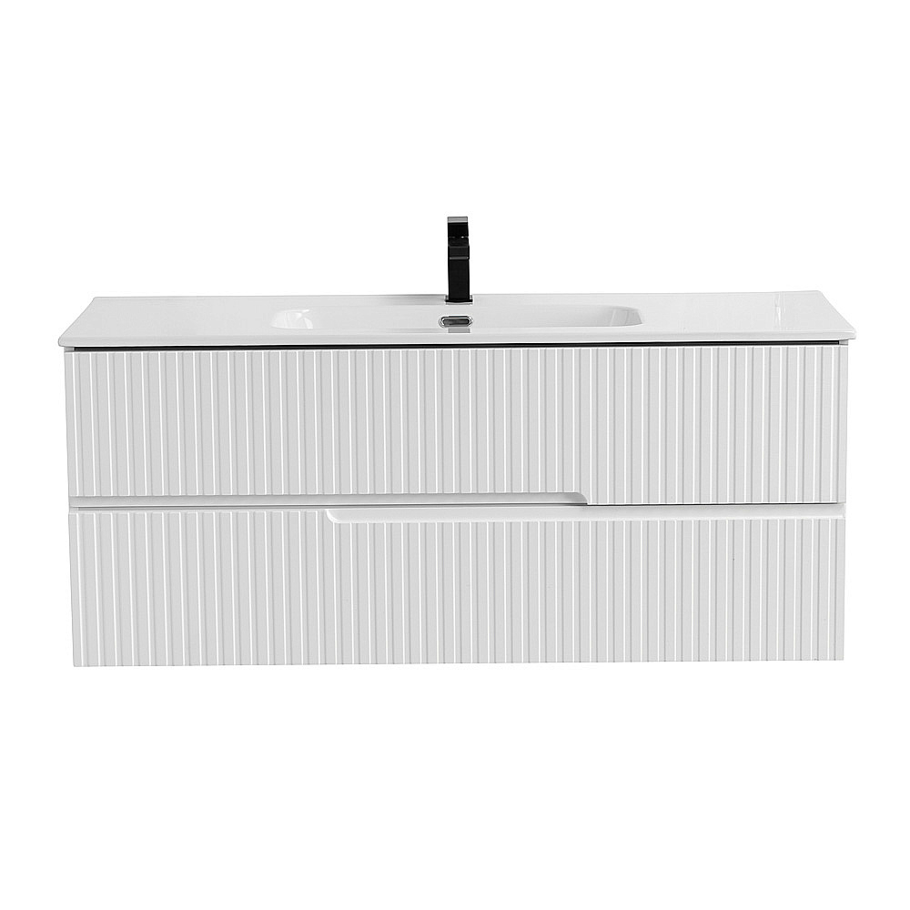 Тумба с раковиной Cezares DUET-N 120 DUET-N-1200-2C-SO-BO+CZR-8095-120 Bianco Opaco