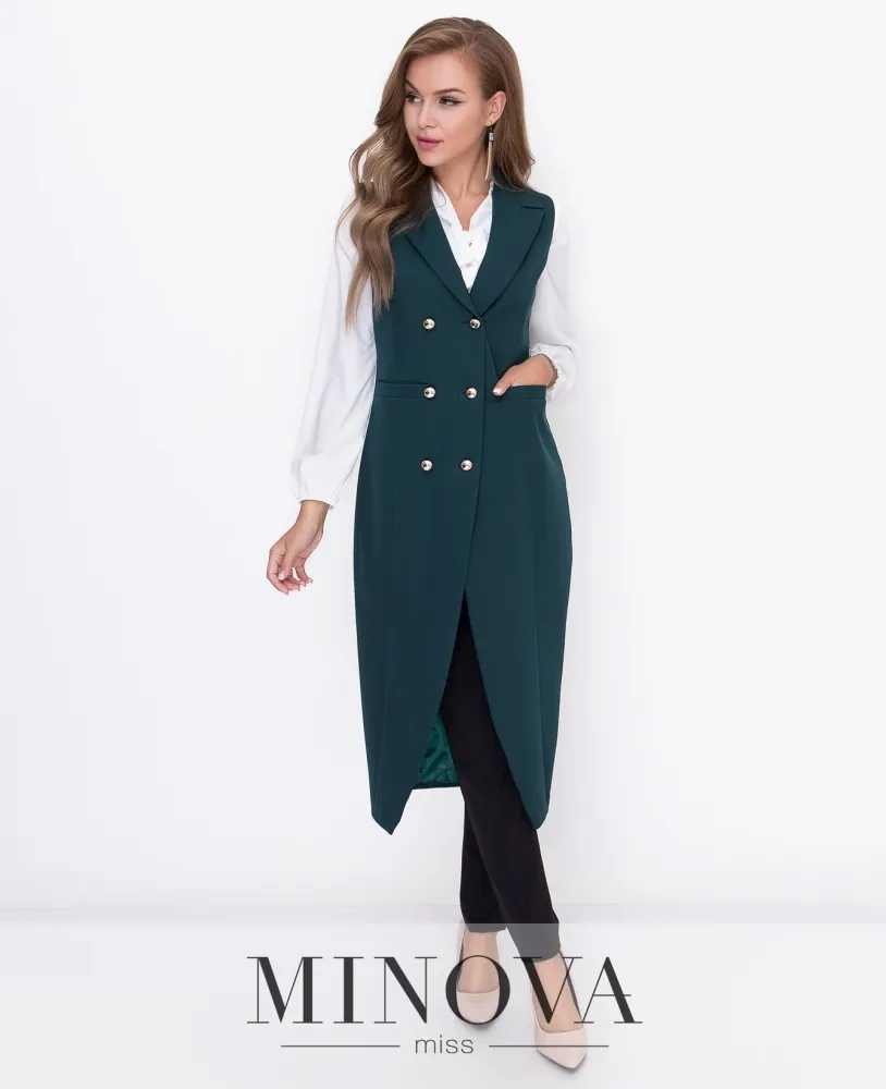 Кардиган 8590-темно-зеленый Minova