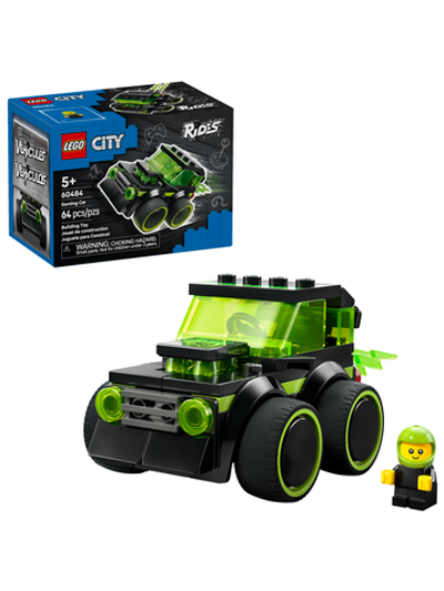 Конструктор Лего Сити RIDES: Геймерский автомобиль 60484 | LEGO City Rides Gaming Race Car | компактный 64 детали 5+