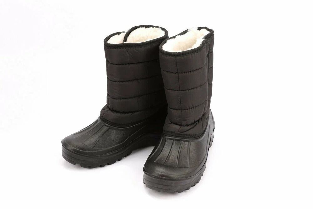 Сапоги из ЭВА комбинированные с фиксатором липучка, мужские, черные, р. 45, (темп. реж. до -25 С)