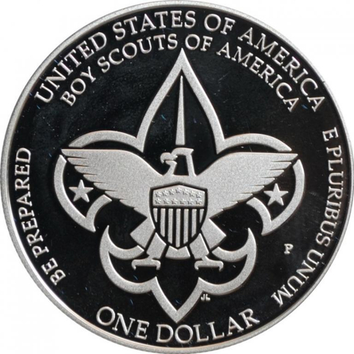 1 доллар Скауты Бойскауты Америки 100 лет 2010 г. США Proof