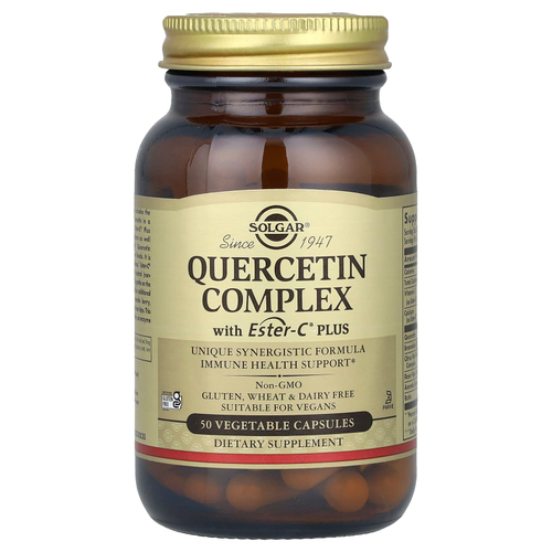 Solgar, Комплекс кверцетина с Ester-C Plus, 50 растительных капсул