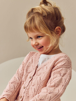 Кардиган вязаный для девочки Next E25-149, Розовый