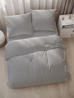 Наволочка комплект 2шт перкаль Сказка "Лутон черный" 40х40 см на молнии