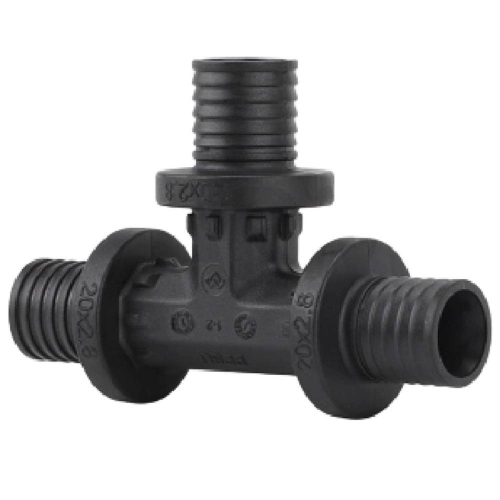 Тройник VARMEGA Slide-fit равносторонний, 16, аксиальный, PPSU, VM50401