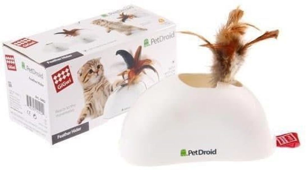 GiGwi электронная игрушка для кошек Pet Droid, Фезер Хайдер БАТАРЕЙКИ В КОМПЛЕКТЕ