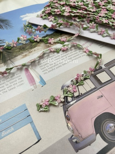 Тесьма цветы