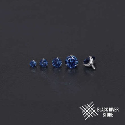 Cubic Zirconia Sapphire Blue