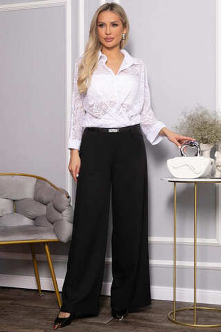 Брюки палаццо Настроение города (черные) Б14508-8М LT Collection