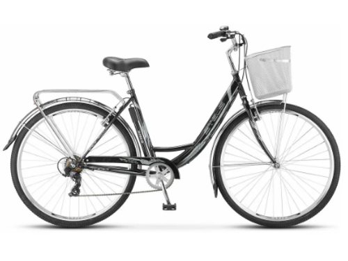 Велосипед 28" STELS Navigator-395  (корзинка)  Чёрный