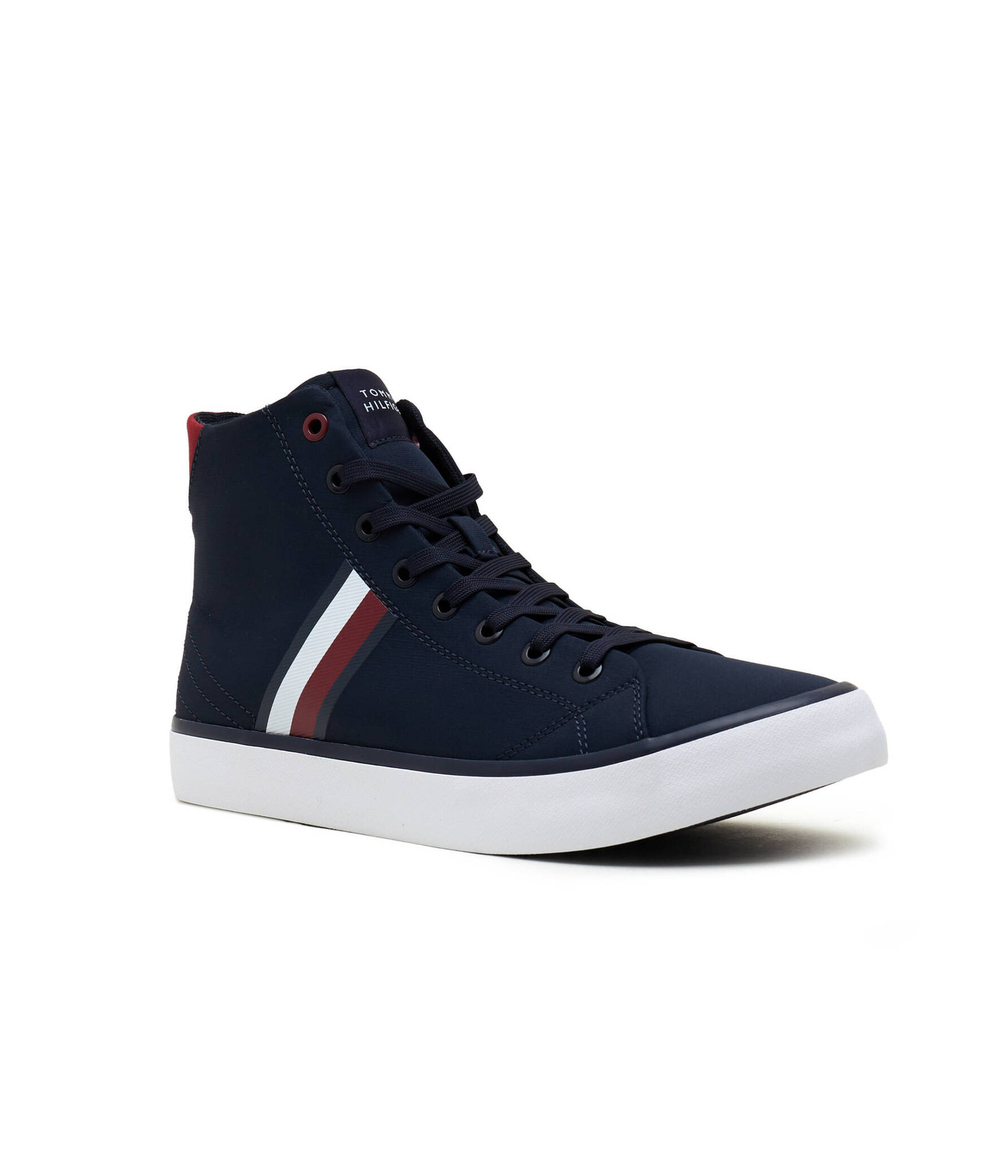 Кроссовки TH HI VULC STRIPES MESH Tommy Hilfiger - темно-синий(FM0FM04948)