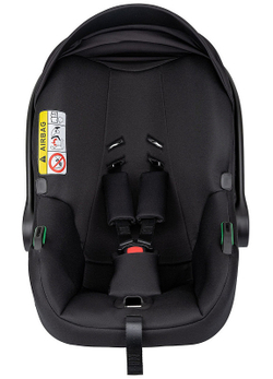 Детская коляска Indigo Mio S 3 в 1 02 черная кожа+черный