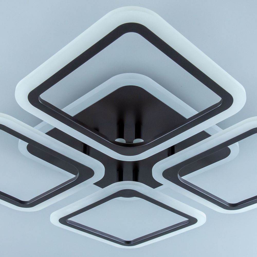 Citilux Марсель Смарт CL232A145E RGB Умная люстра Чёрная