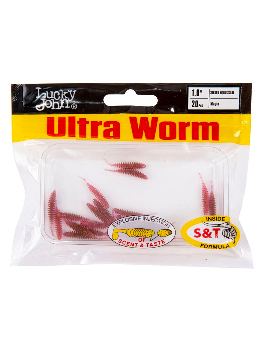 Слаги съедобные искусственные LJ Pro Series ULTRAWORM 1,0in (02.54)/S21 20 шт. в упак.