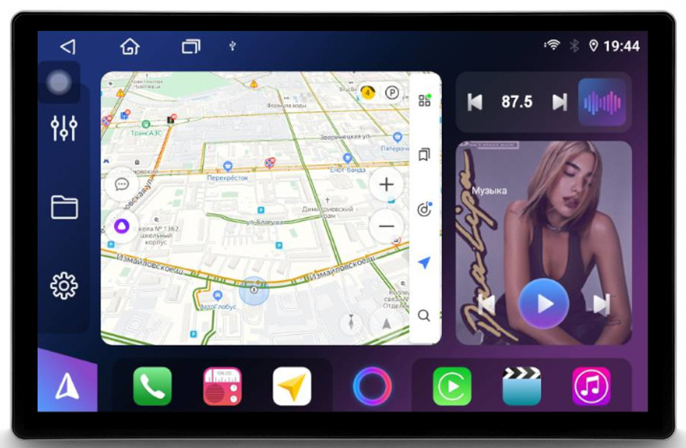 Магнитола для Mercedes-Benz R W251 2005-2015 - FarCar BX877 монитор 13" 2K QLED на Android 13, TS10, 6+128, CarPlay, 4G SIM-слот