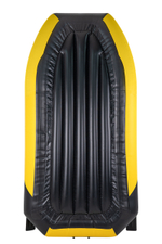 YACHTMAN-260 МНД НАДУВНОЕ ДНО (Яхтман) желтый-черный (лодка ПВХ с усилением)