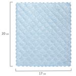 Салфетки из МИКРОФИБРЫ ГУБЧАТЫЕ 17х20 см, КОМПЛЕКТ 3 шт., 3 слоя, ассорти, 440 г/м2, LAIMA, 606657