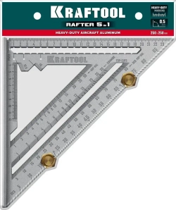 KRAFTOOL 250 мм, 5-в-1, Высокоточный кровельный угольник (3441-25)
