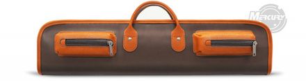 Чехол на 3-х составной кий Милан (черно-оранжевый)