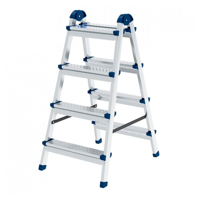 Стремянка 4 ступени оцинкованная двухсторонняя