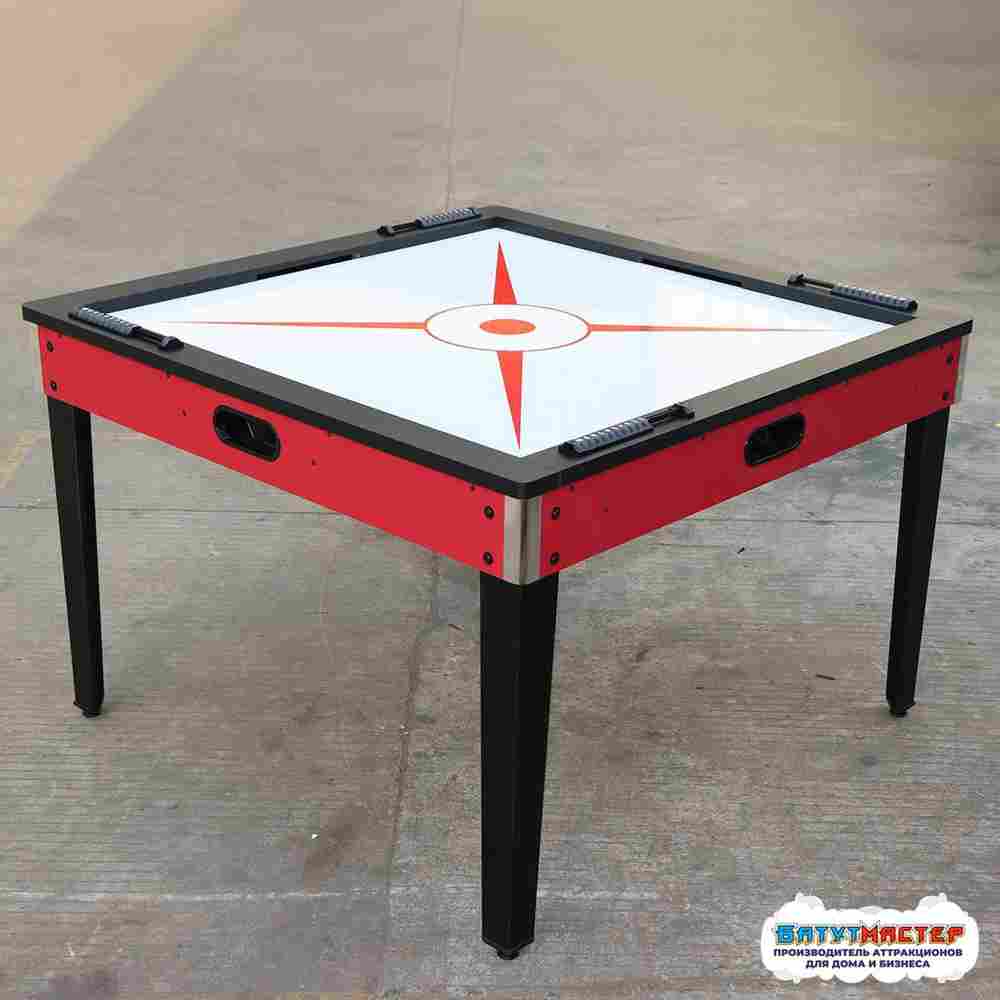 Семейный аэрохоккей «Четвёрка» на 4 игрока, 120×120×79 см