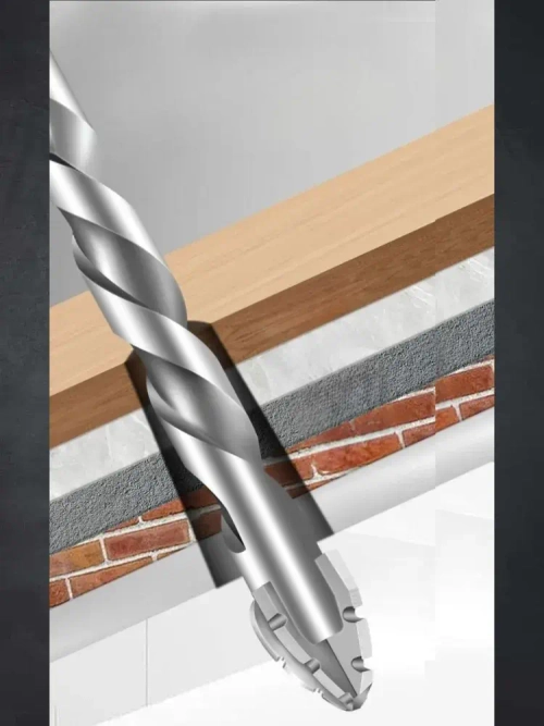 Сверло высокой твердости универсальное 6мм 4-х лопастное мрамор бетон металл стекло дерево