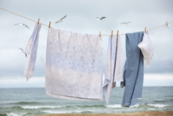 Постельное белье 2 спальное евро Curt Bauer Heaven 9037 sunset голубое