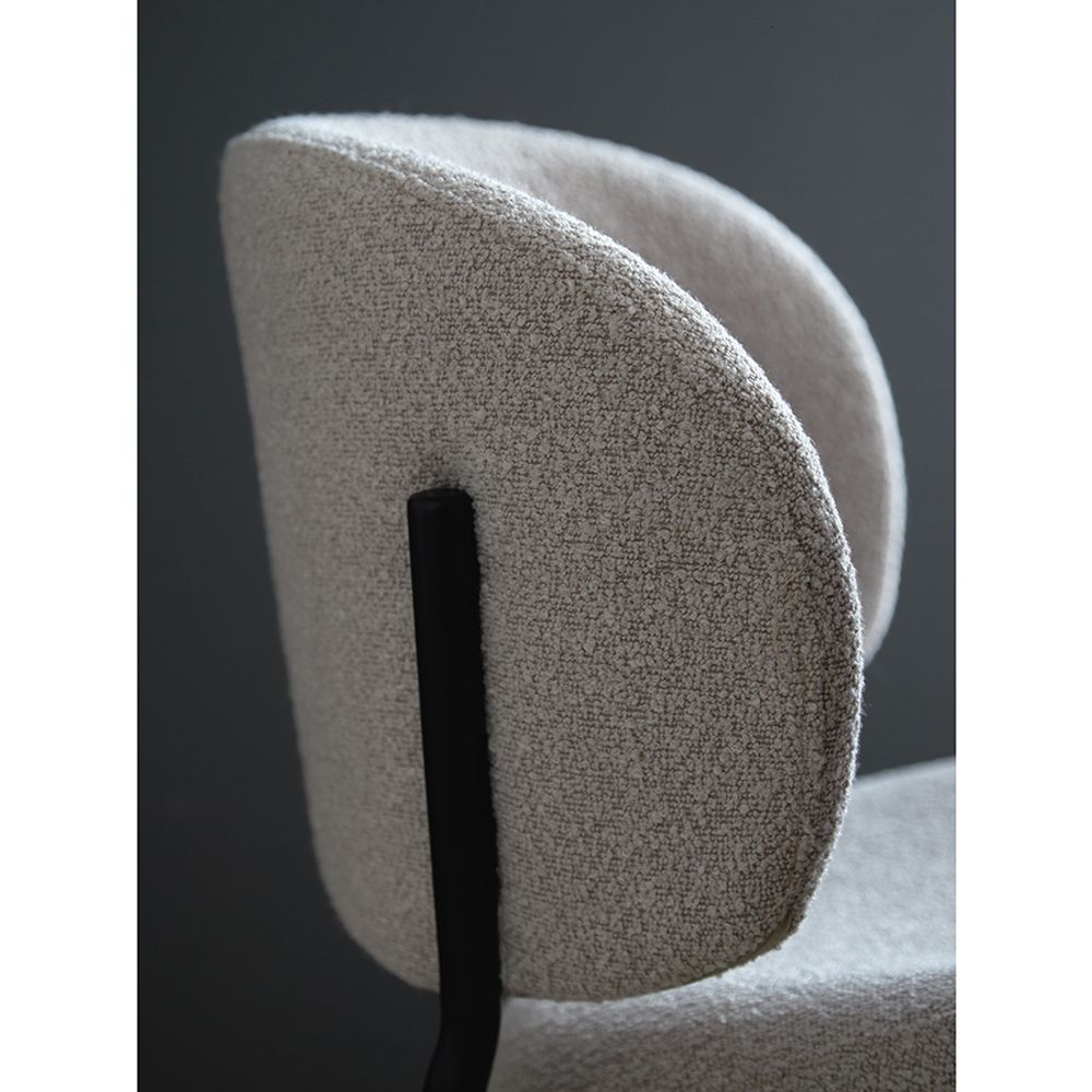 Стул Embrace, букле, серо-бежевый