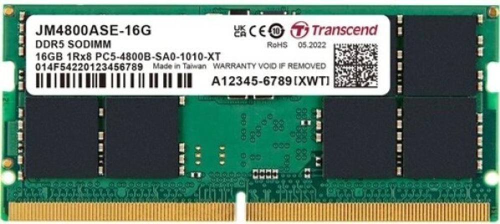 Модуль памяти SODIMM DDR5 16GB Transcend JM4800ASE-16G