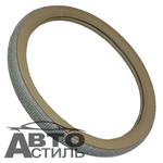 Оплетка на руль круглая Coolpart DIAMOND 50  (37*38) к/з бежевый/белый СТРАЗЫ A268BG-WT