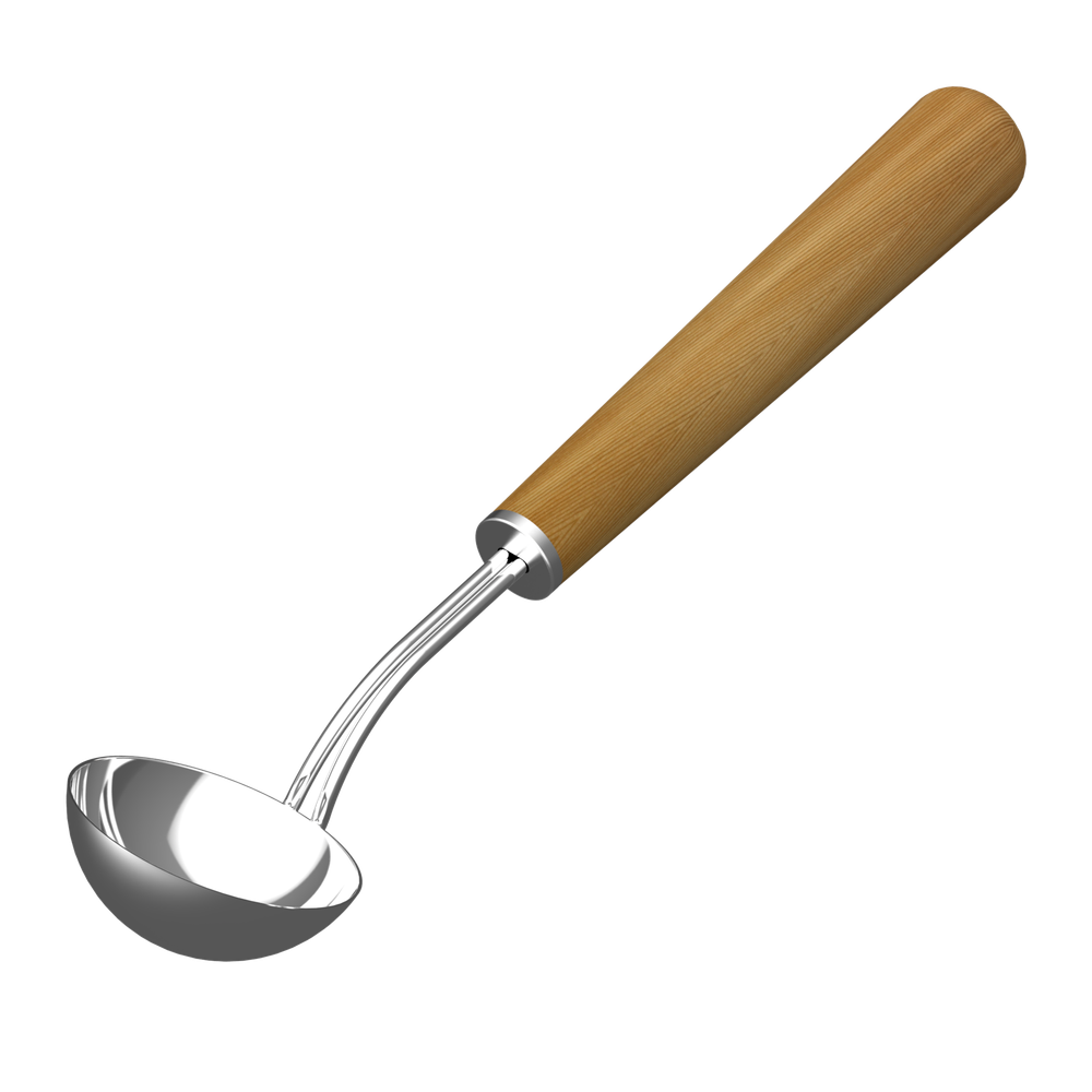 SAWO Черпак из нерж. с дерев. ручкой, 441-МD (D85) 118 ml